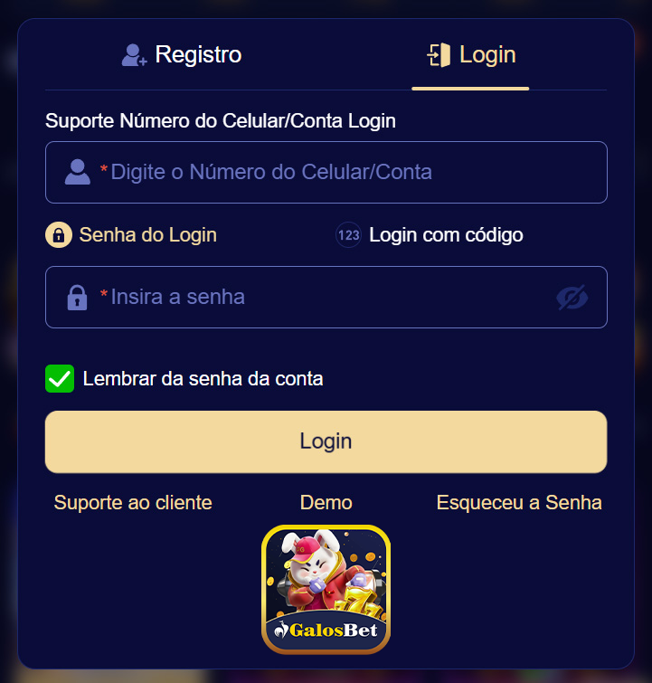 Login seguro na galosbet.com